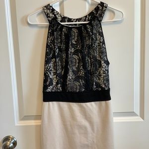 Windsor Black Lace Formal Mini Dress sz M